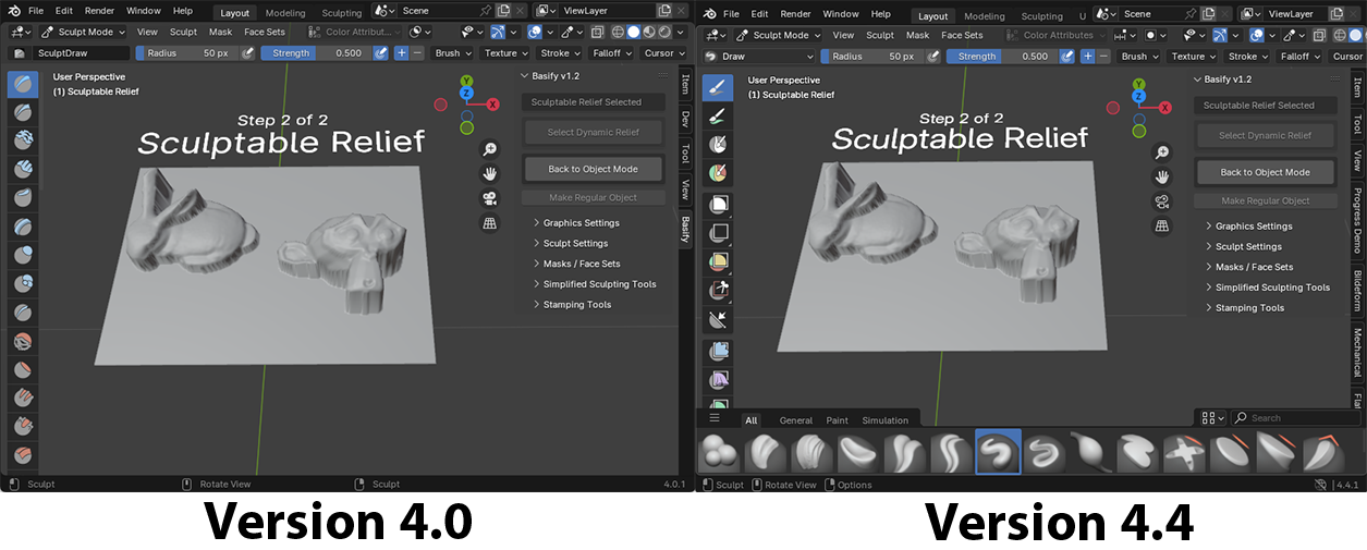Sculpt Menu
