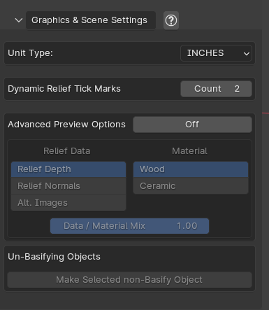 Graphics and Scene Settings